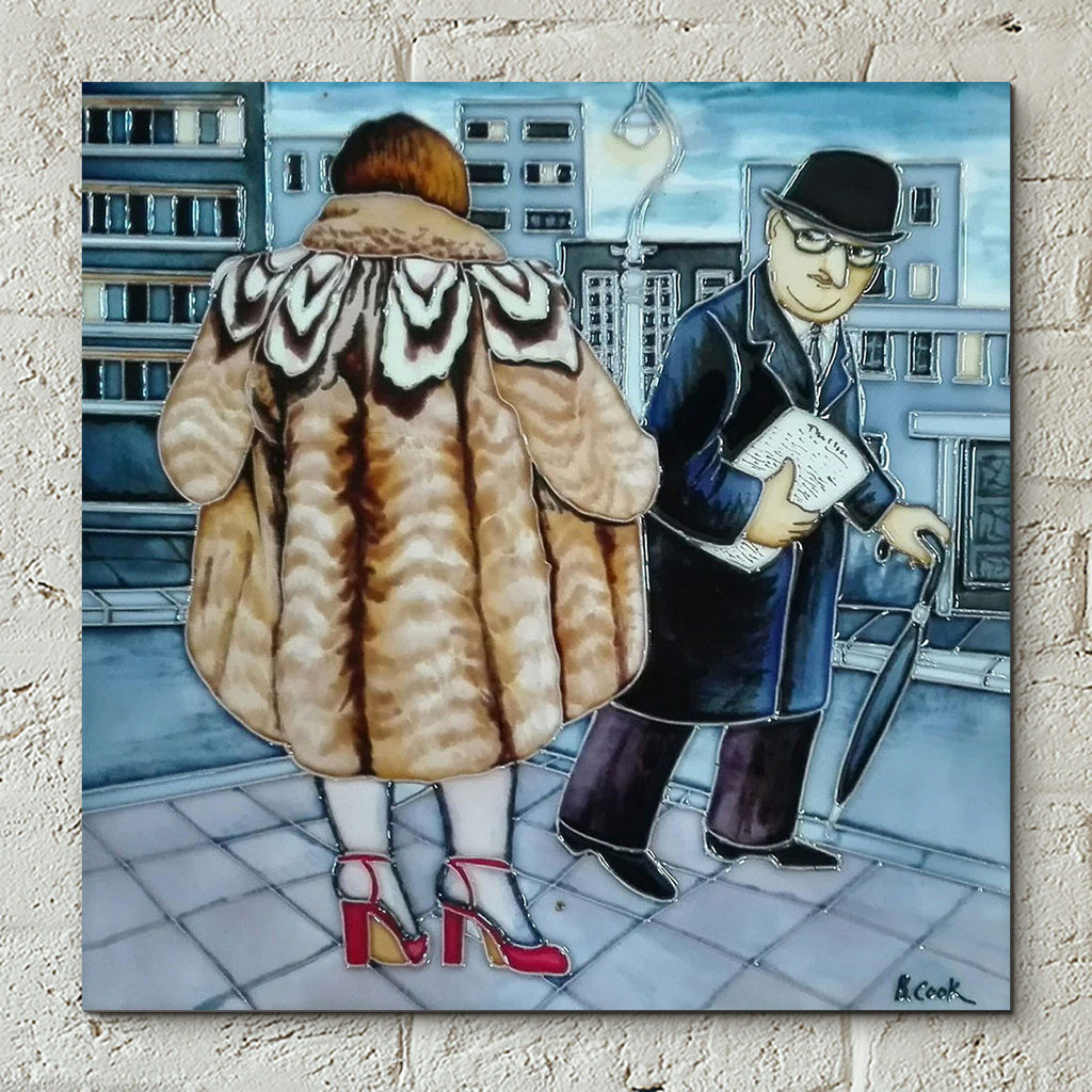 Beryl Cook Inspired Ceramic Picture Tiles