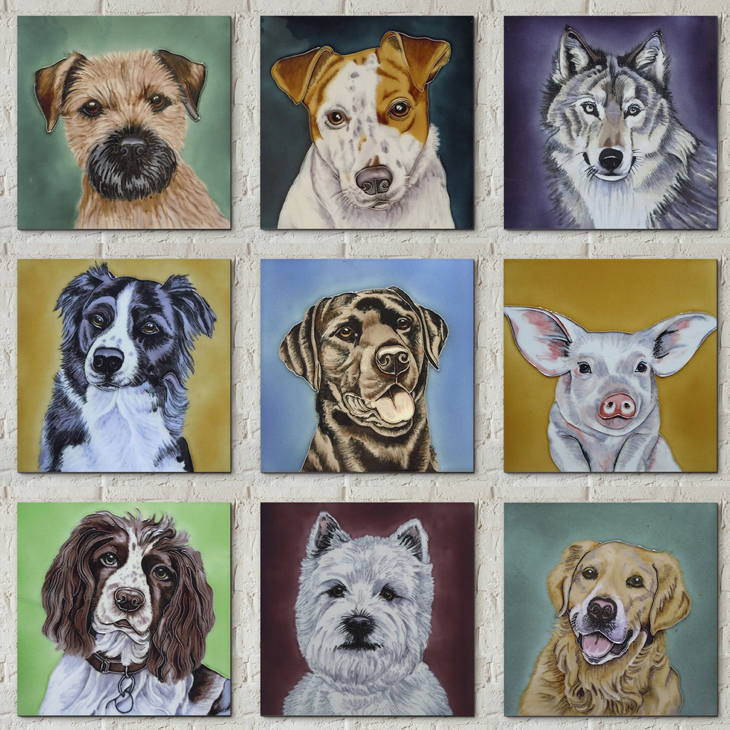 Animal Portrait Picture Tiles by Christine Varley
