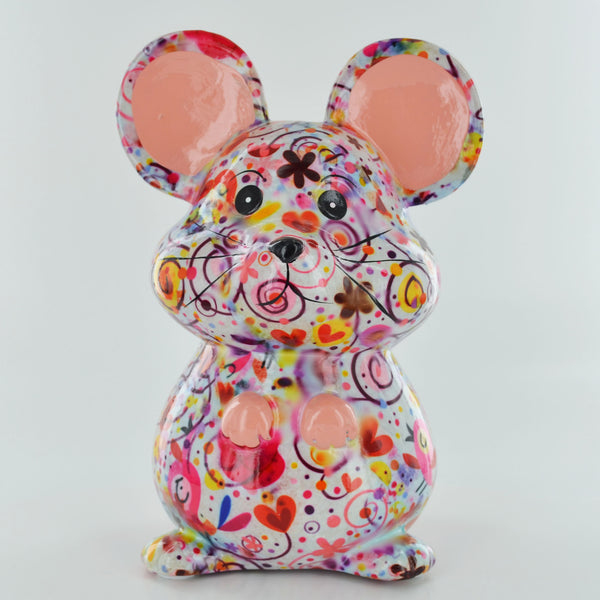 Pomme Pidou Martha the Mouse Animal Money Bank - Light Blue