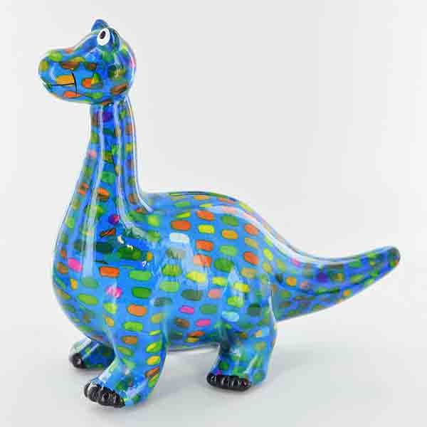 Pomme Pidou Diego the Dinosaur Animal Money Bank - Blue