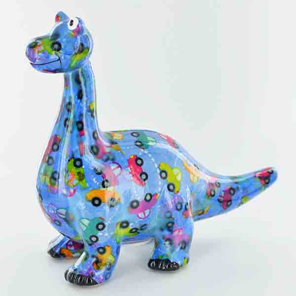 Pomme Pidou Diego the Dinosaur Animal Money Bank - Light Blue