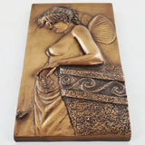 Art Deco Fairy Thought Bronze Wall Plaque - Prezents.com