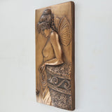 Art Deco Fairy Thought Bronze Wall Plaque - Prezents.com