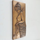 Art Deco Fairy Thought Bronze Wall Plaque - Prezents.com