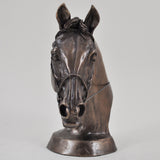 Eventers Head Cold Cast Bronze Horse Sculpture by Harriet Glen - Prezents.com