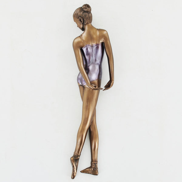 Ballerina Cold Cast Bronze Wall Plaque - Prezents.com