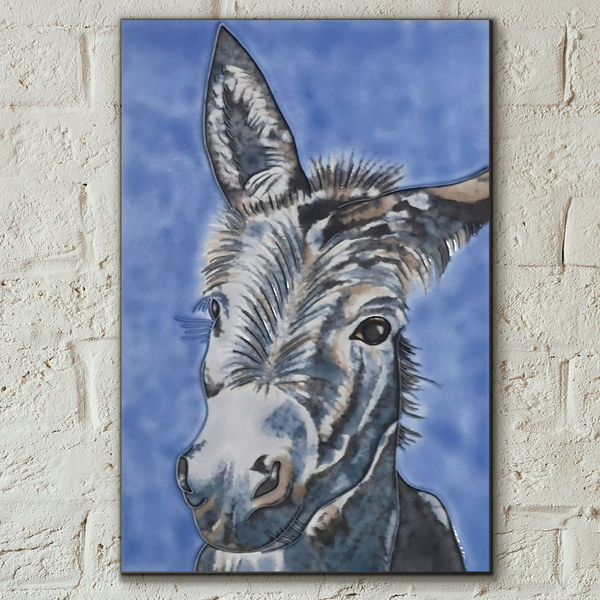 Wonky Donkey Decorative Ceramic Tile by Sam Fenner