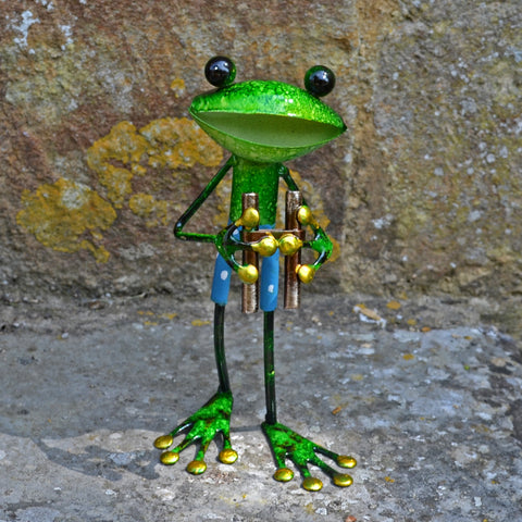 Green Frog with Binoculars - Prezents.com
