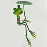 Green Frog With Leaf Umbrella - Prezents.com