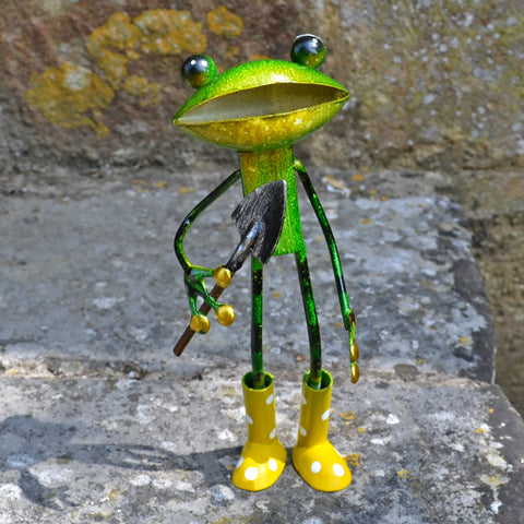 Green Frog With Trowel & Wellies - Prezents.com