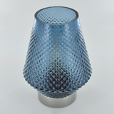 Moroccan Style Blue Glass Lantern 24602