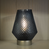 Moroccan Style Blue Glass Lantern 24602