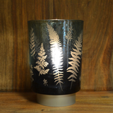 Blue Fern Large Style Silver Glass Lantern 24607