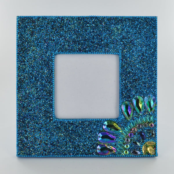 Peacock Picture Frame- Blue - Prezents.com