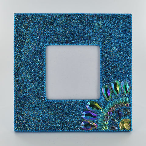 Peacock Picture Frame- Blue - Prezents.com