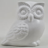 Pair of White Ceramic Owls - Prezents.com
