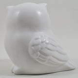 Pair of White Ceramic Owls - Prezents.com