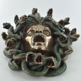 Medusa Guardian Wall Plaque Snakes Fangs Scream Fierce Decor
