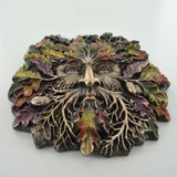 Quercus Greenman Wall Plaque With Bronze Effect Features 33849