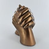 Cold Cast Bronze Marriage Hands Sculpture - Prezents.com