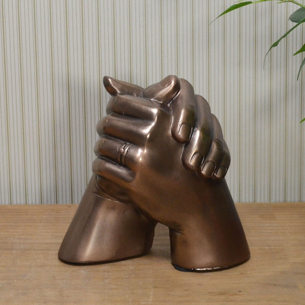 Cold Cast Bronze Marriage Hands Sculpture - Prezents.com