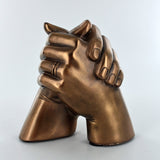 Cold Cast Bronze Marriage Hands Sculpture - Prezents.com