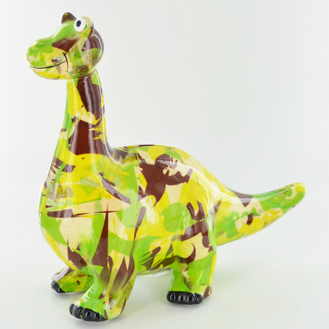 Pomme Pidou Diego the Dinosaur Animal Money Bank - Camo