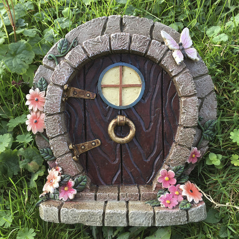 Fairy Door - Large Round Homely Hobbit Door - Prezents.com
