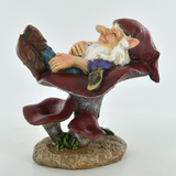 Gnome- Asleep in Mushroom