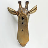 Giraffe Head Bronze Coat Hook - Prezents.com