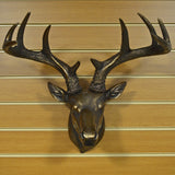 Large Stag Head Bronze Wall Sculpture - Prezents.com