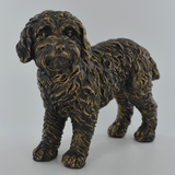 Large Cockapoo Cold Cast Bronze Sculpture