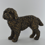 Large Cockapoo Cold Cast Bronze Sculpture