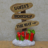 Fairy Garden - Santa's Workshop Christmas Sign - Prezents.com