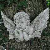 Cherub Angel Resting on Hands Wall Sculpture - Prezents.com