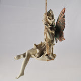 Forest Fairy on a Swing Hanging Sculpture - Prezents.com