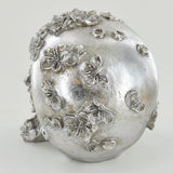 Silver Floral Skull - Prezents.com