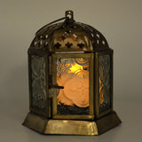 Moroccan Style Colourful Lanterns Set of Two Clear