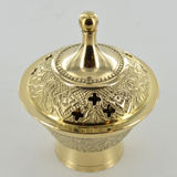 Brass Silver Plated Burner Home Decor Gift Idea Spiritual Incense Candle Magical Fantasy