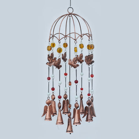 Autumn Umbrella Copper Wind Chime - Prezents.com
