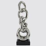 Silver Ceramics Chain Sculpture - Prezents.com