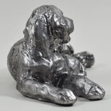 Silver Dog and Puppy Sculpture - Prezents.com