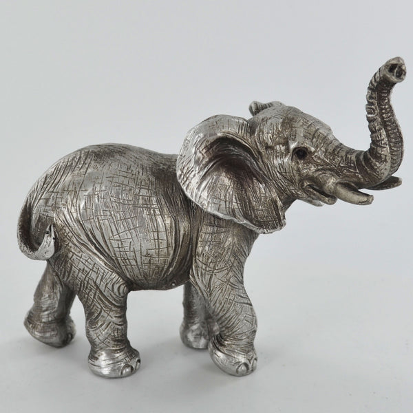 Small Elephant Silver Sculpture - Prezents.com