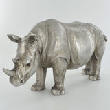 Rhino Silver Sculpture - Prezents.com