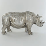 Rhino Silver Sculpture - Prezents.com