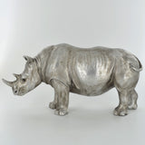 Rhino Silver Sculpture - Prezents.com