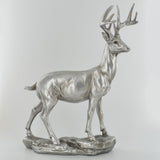 Large Stag Silver Sculpture - Prezents.com