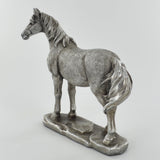 Standing Horse Silver Sculpture