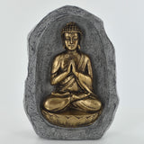 Sitting Buddha in Stone Sculpture - Prezents.com