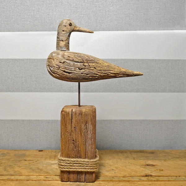 Seagull on Post Ornament